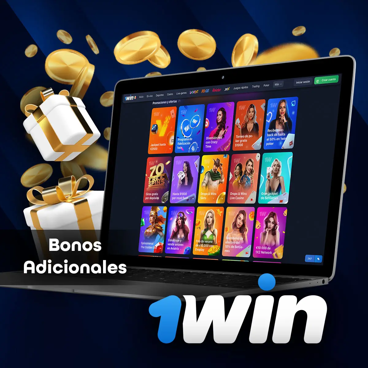 Cómo conseguir bonos extra en la casa de apuestas 1win
