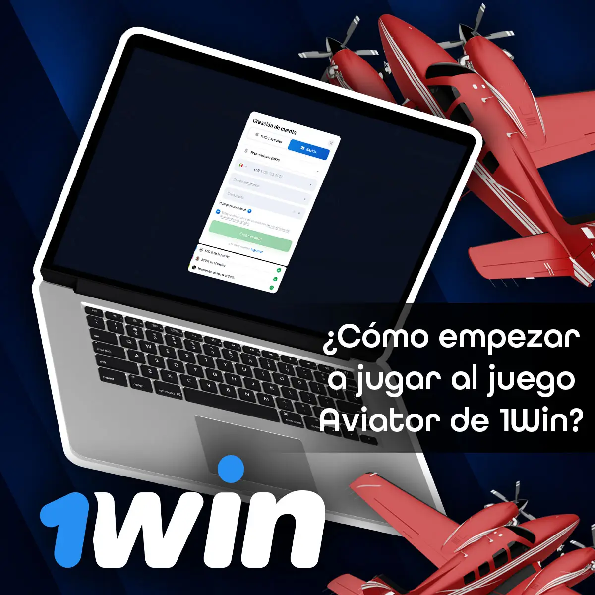 Cómo empezar a jugar a Aviator 1Win
